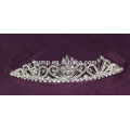 Custom Brilhante Rhinestone casamento coroas nupcial Crystal Tiara